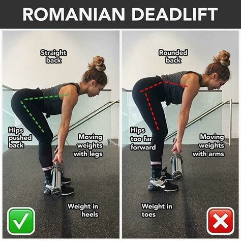 romanian deadlift with dumbbells form