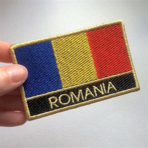 romanian flag patch