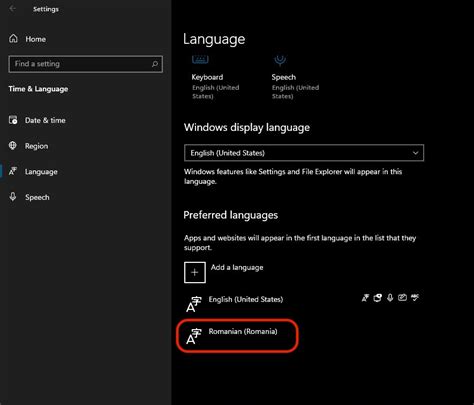 romanian language pack windows 10