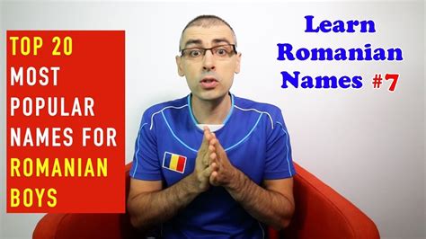 romanian men's first names