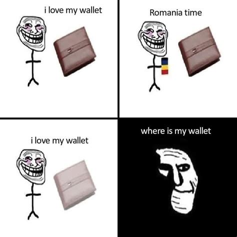 romanian wallet meme