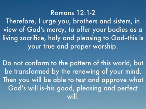 romans 12 1-2 sermon