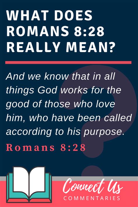 romans 8:28 commentary and meaning