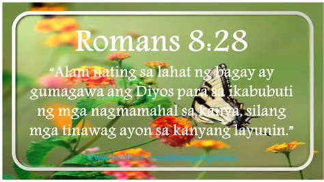 romans 8:28 niv tagalog