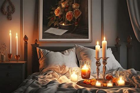 Romantic Candles Bedroom
