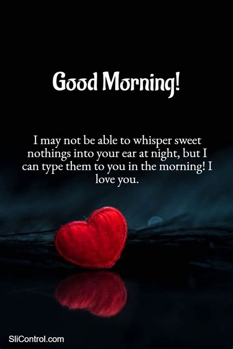 romantic love good morning messages for her