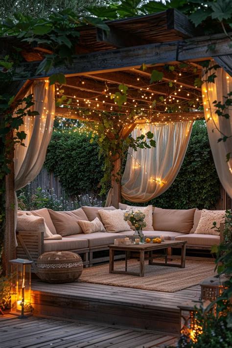 romantic pergola setup