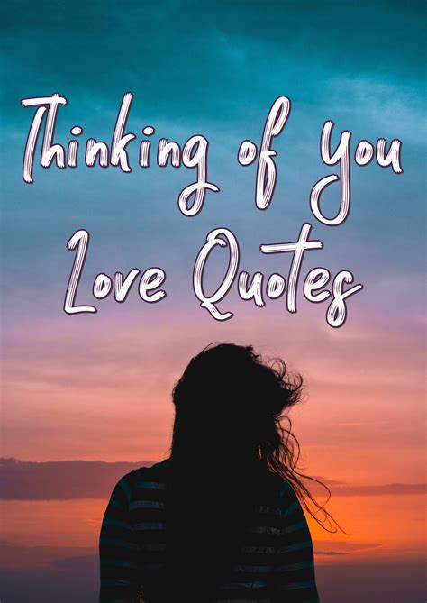 romantic thinking of you quotes for her to fall in love
