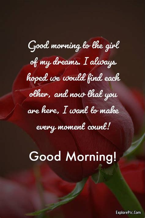 romantic words for her in the morning