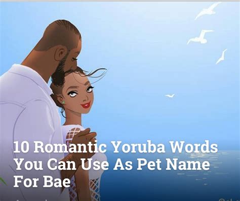 romantic yoruba names for girlfriend in english