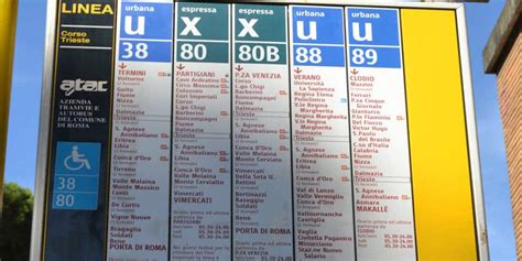 Rome Bus Timetable