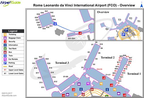 rome italy airport fco terminal map