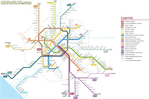 Rome Subway Map Printable