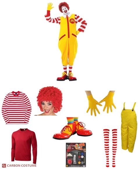 Ronald McDonald Costume Ronald mcdonald costume, Ronald mcdonald