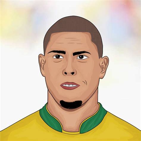 ronaldo nazario dibujo facil