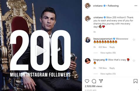 ronaldo one post on instagram price