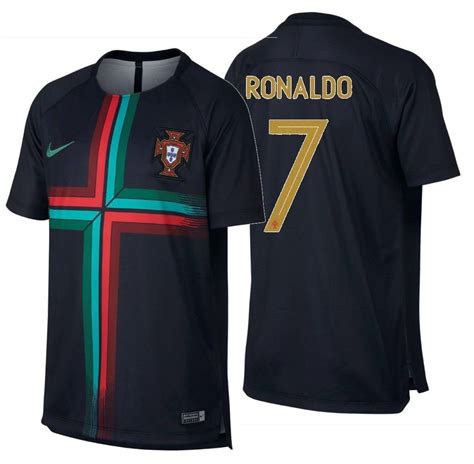 ronaldo portugal jersey black