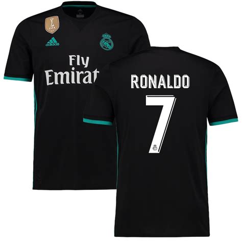 ronaldo real madrid black jersey