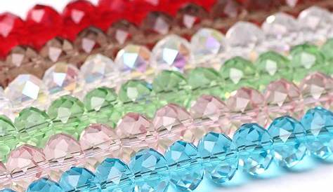 Crystal Ab Big Boy 14mm Rondelle Glass Beads