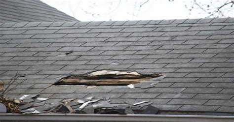 roof damage examples