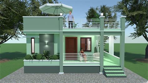 roof deck design for small house