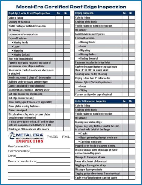 roof repair checklist