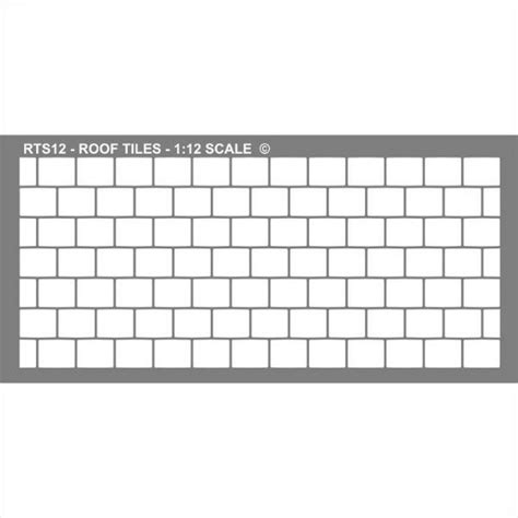 Roof Shingles Stencil Printable