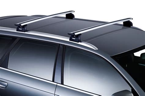 Thule AeroBlade Edge Roof Rack for Raised, Factory Side Rails Aluminum Silver Thule Roof