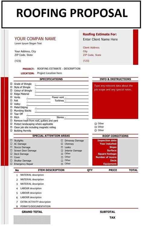 12+ Roofing Estimate Templates PDF, DOC Free & Premium Templates