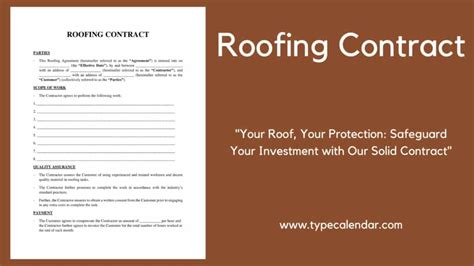 Roofing Contract Prices