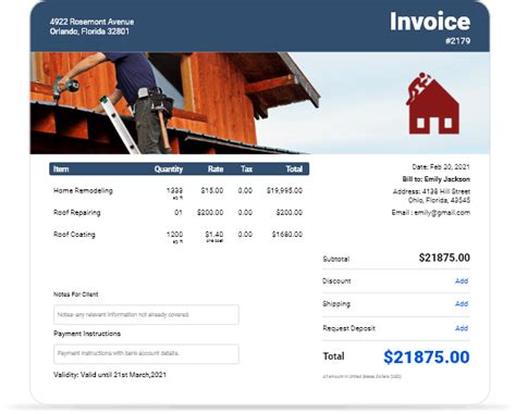 Roofing Invoicing Software