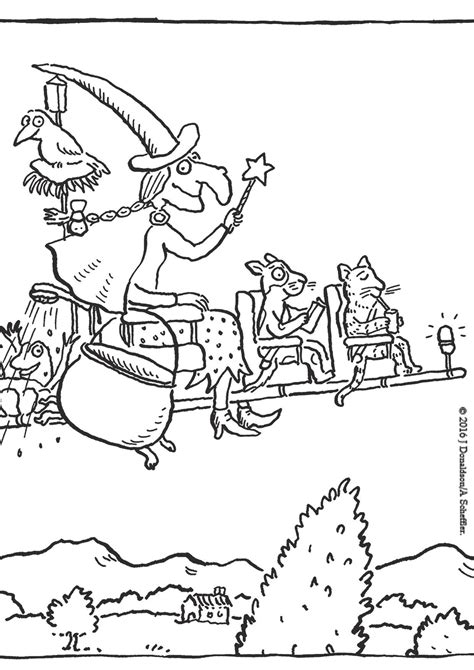 Room On The Broom Coloring Pages: Fun And Educational Activity For Kids
