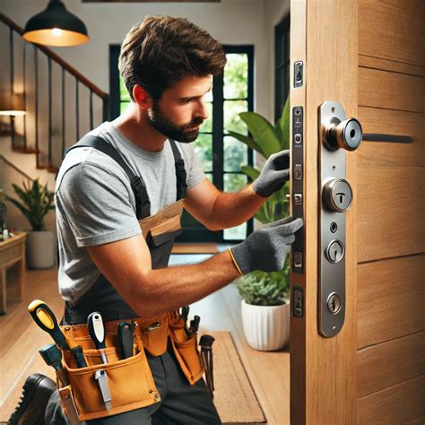 Room Door Lock Installation