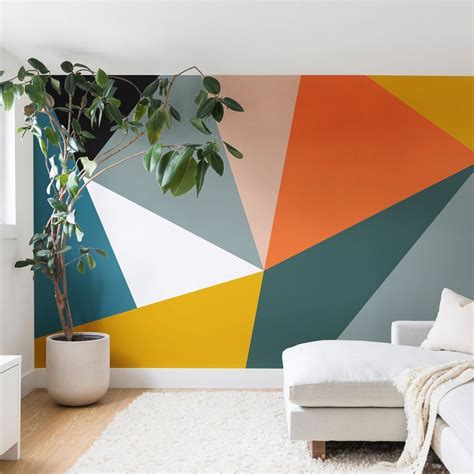 Brown Walls Geometric Patterns