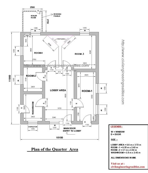 Room Quarter Area