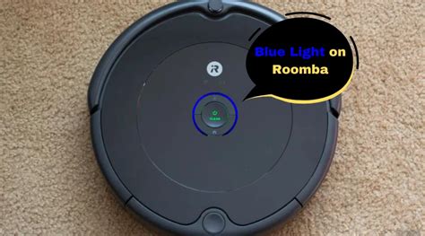 roomba spinning blue light