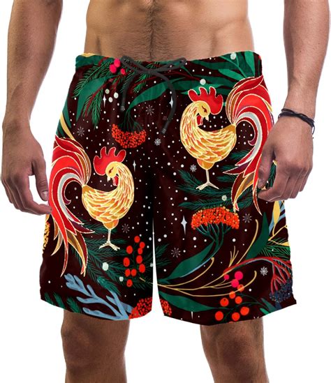 Get Ready To Roar With These Awesome Rooster Swim Trunks