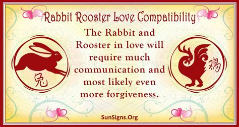 rooster and rabbit compatibility