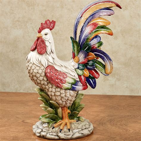 Rooster Figurines Kitchen Decor
