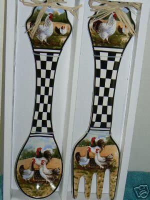 Rooster Fork And Spoon Wall Decor