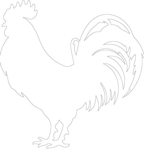 Rooster Outline