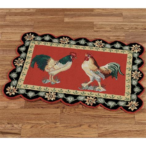 rooster rugs for kitchen