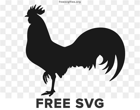 rooster silhouette svg free
