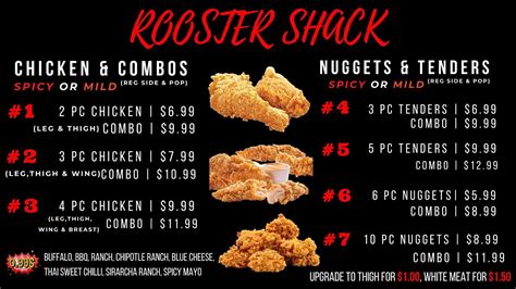 roosters chicken shack