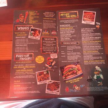 roosters columbus ohio menu