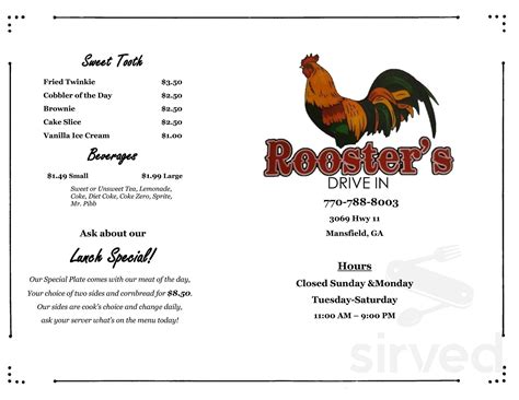 roosters in mansfield ga