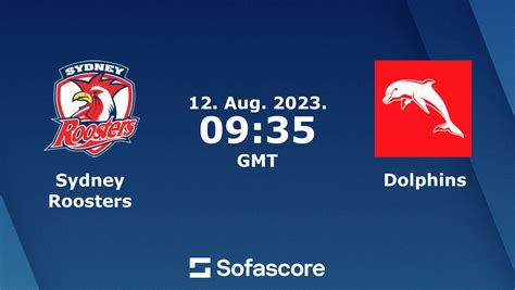 roosters vs dolphins live score