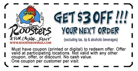 roosters wings promo code