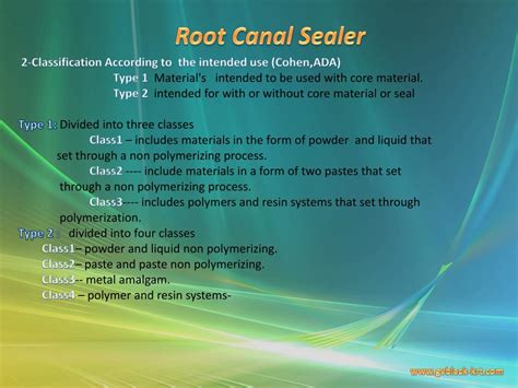 Root Canal Sealer Slideshare