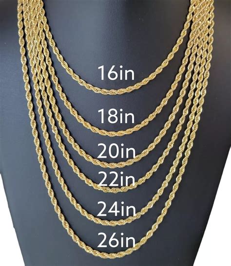 Rope Chain Inches